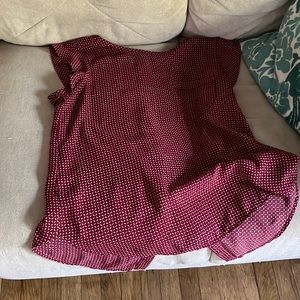 Loft blouse.  Silky and smooth.  Buttons down the back.